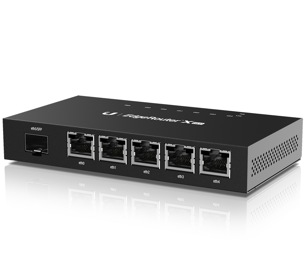 Ubiquiti, EdgeRouter X, 6-port, POE, SFP, EU