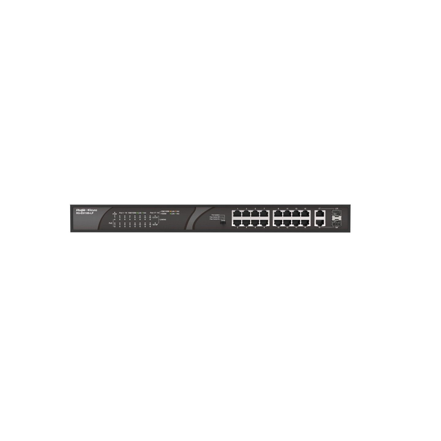 Ruijie Reyee RG-ES118S-LP | 16-Port Yönetilemez Switch