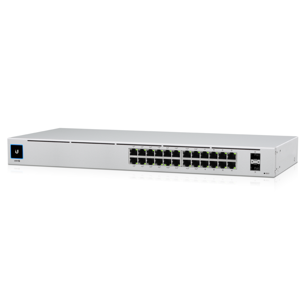 Ubiquiti UniFi Switch, 24 port Gigabit L2 , 2 Port SFP, Non PoE