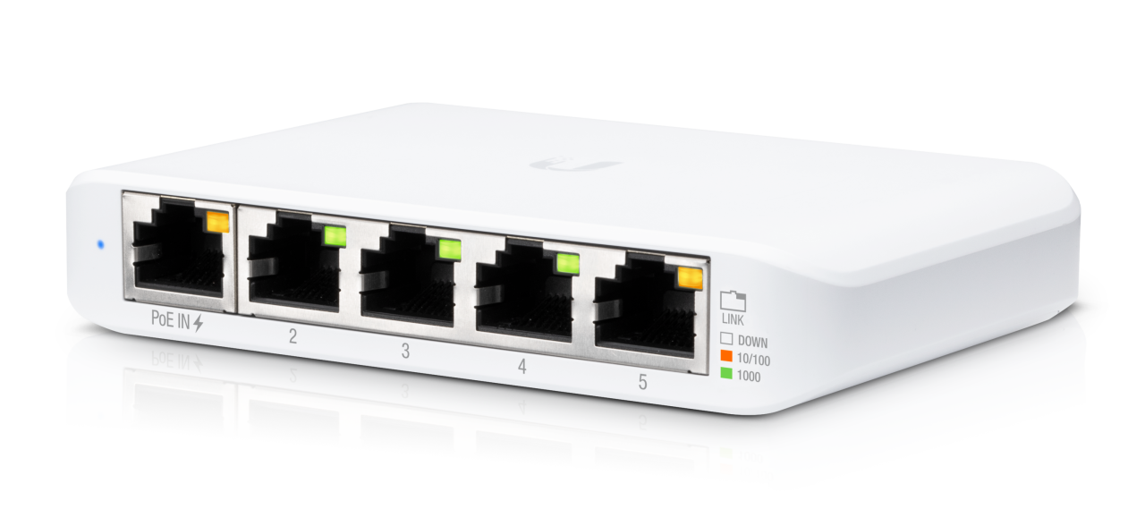 Ubiquiti UniFi Flex Mini | Kompakt ve Güvenilir Gigabit Switch