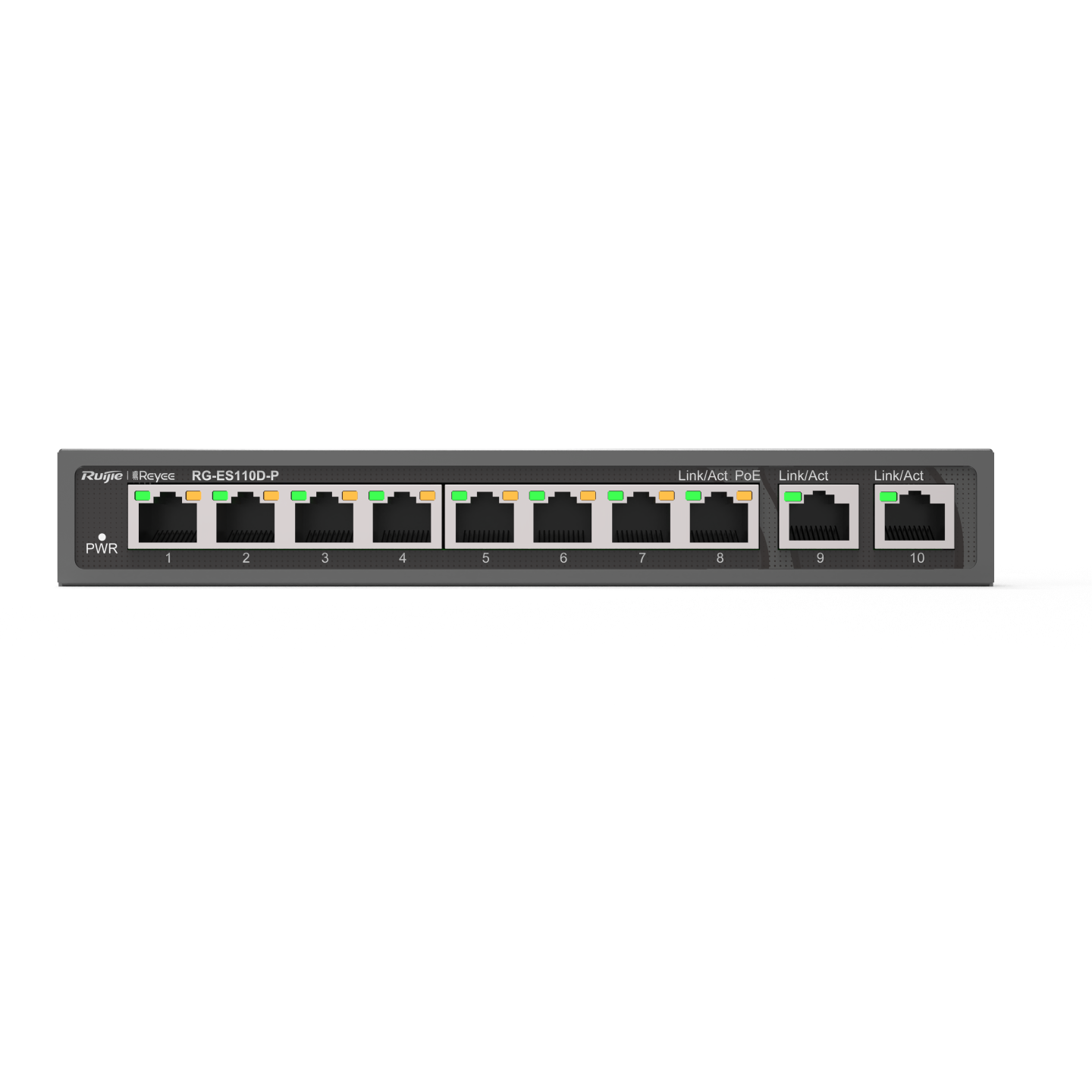 Ruijie Reyee RG-ES110D-P | 8-Port 10/100Mbps Yönetilemez Switch