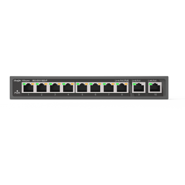Ruijie Reyee RG-ES110D-P | 8-Port 10/100Mbps Yönetilemez Switch