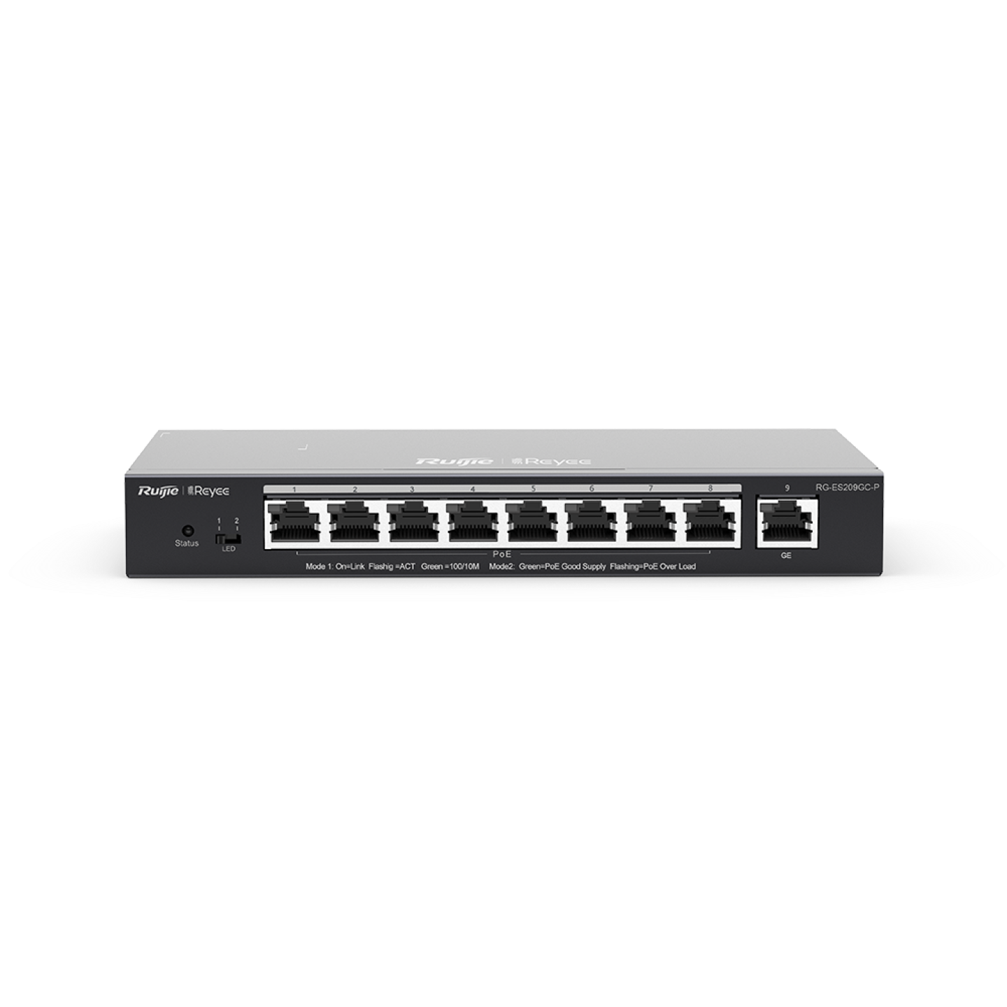 Ruijie Reyee RG-ES209GC-P | 9-Port Gigabit Cloud Yönetilebilir PoE Switch