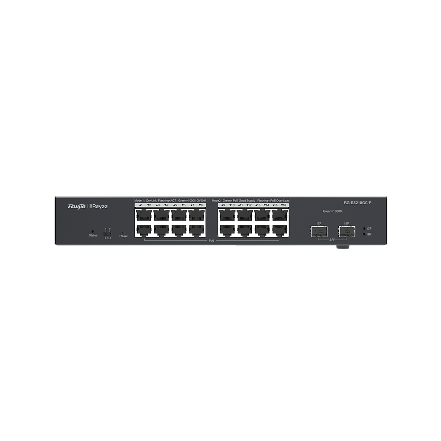 Ruijie Reyee RG-ES218GC-P | 18-Port Gigabit Cloud Yönetimli PoE Switch